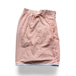 Abella Peach Striped Scarf